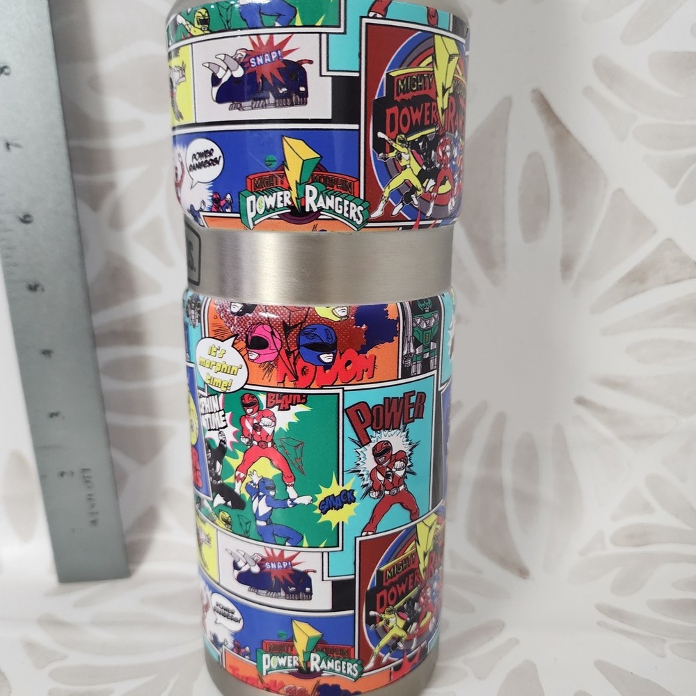 Thermos Funtainer 12oz Stainless Steel Water Bottle Mighty Morphin Power Rangers - Picture 4 of 13
